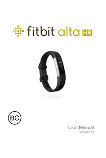 FitBit Alta manual. Camera Instructions.